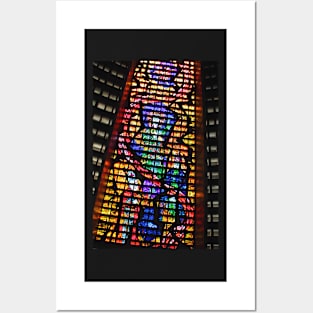 Glass Detail, Roman Catholic Cathedral of Saint Sebastian, Rio de Janeiro, Brazil Posters and Art